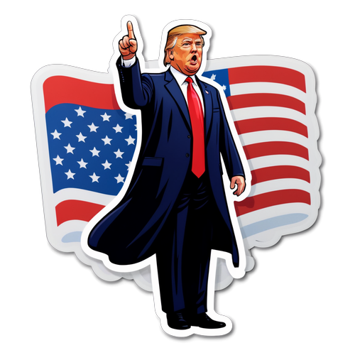 Unbelievable! Trump’s Heroic Rally Moment Captured in Iconic Sticker!