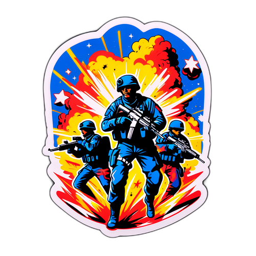 Kreatív matrica harci jelenetekkel a Battlefield 6-ból