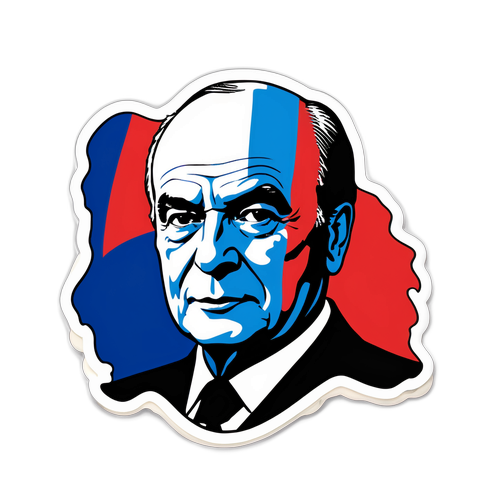 François Mitterrand Sticker
