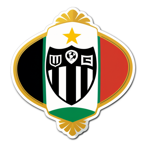 Sticker ya Udinese: Picha ya Kuangaza ya Bendera ya Italia na Mpira wa Miguu!