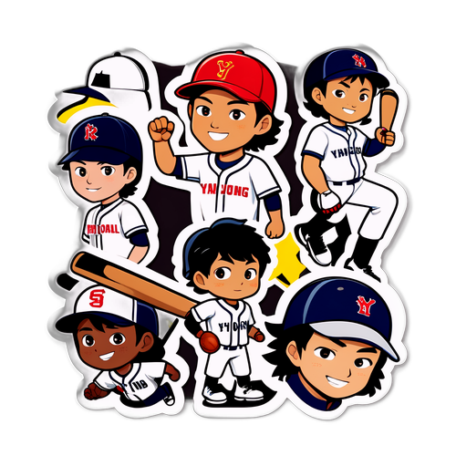 양현종과 그의 팀 스티커