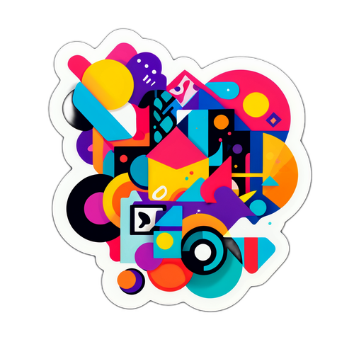Abstract Kunst Sticker