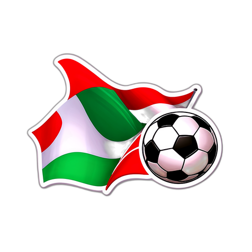 Serie A Fotboll och Italienska Flaggor