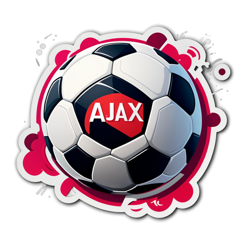 Adesivo do Logo do Ajax com Bola de Futebol