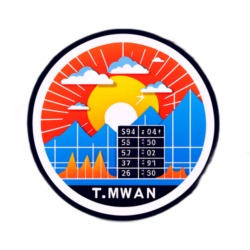 台灣股票市場收盤日貼紙設計