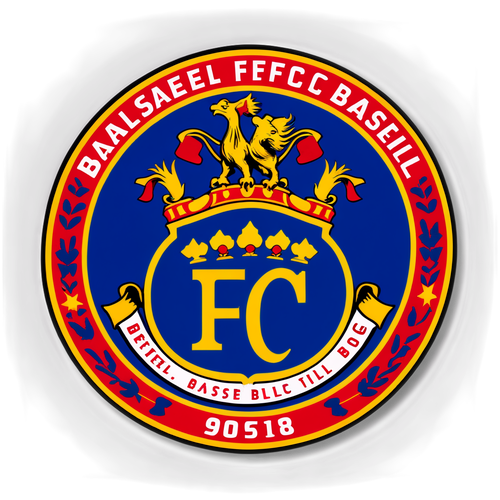Retro inspirowana naklejka Basel FC