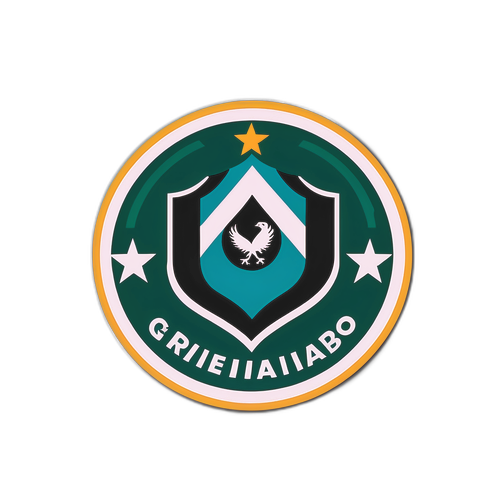 Minimalist Sticker Featuring Grêmio and Palmeiras