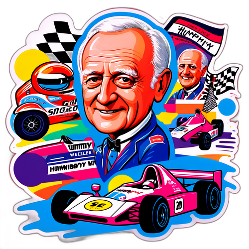 Whimsical Humpy Wheeler Sticker