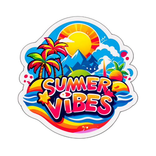 Sommer Vibes Sticker