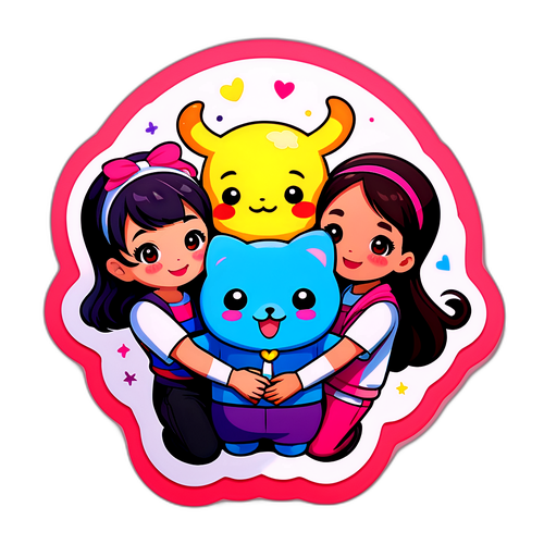 화합과 우정을 표현하는 스티커