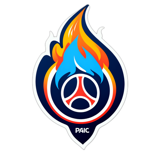 Kreativní design nálepky PSG vs. Le Havre