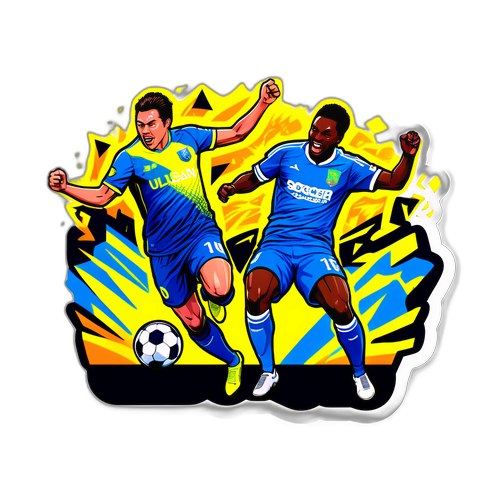 Stiker Perlawanan Sepak Bola Berenergi Tinggi