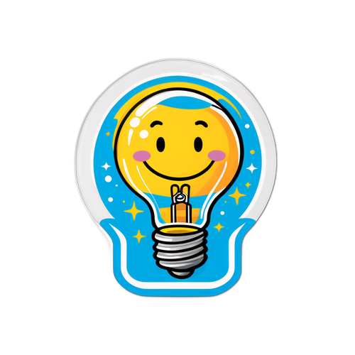 Sticker đèn bóng cười