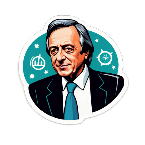 Sticker de Néstor Kirchner: Cambio y Esperanza