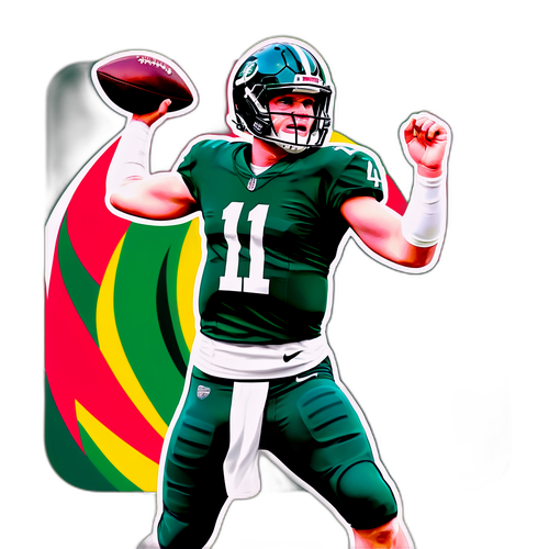 Sam Darnold im charakteristischen Wurfpose