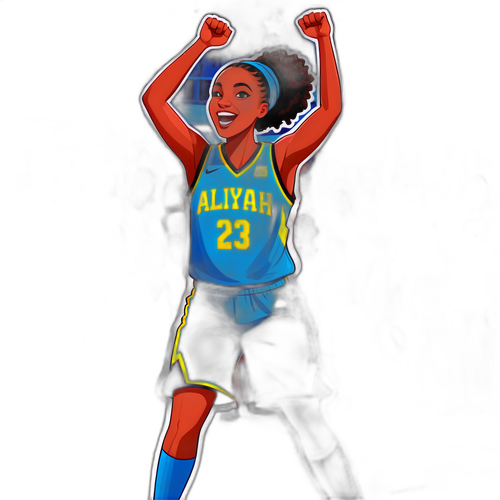 Celebratory Moment of Aliyah Boston