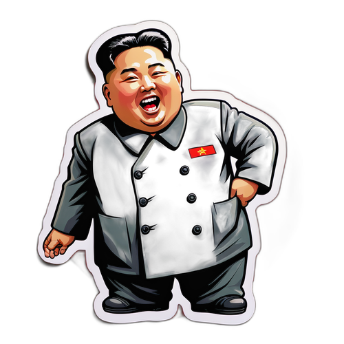 滑稽な金正恩のステッカー