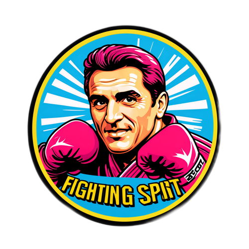 Sticker mit stilisiertem Bild von Franco Mastantuono