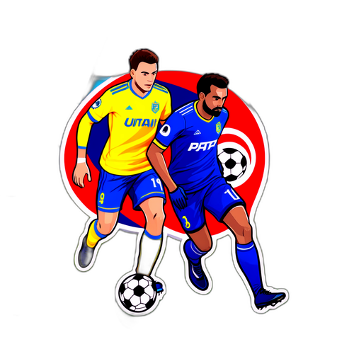 Sticker echipe UTA și Petrolul în acțiune