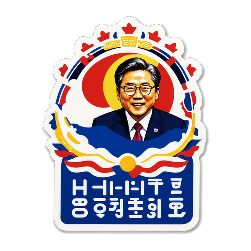 Stiker Presiden Yoon Suk Yeol