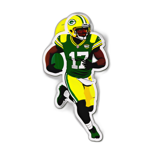 Minimalist Davante Adams Illustration