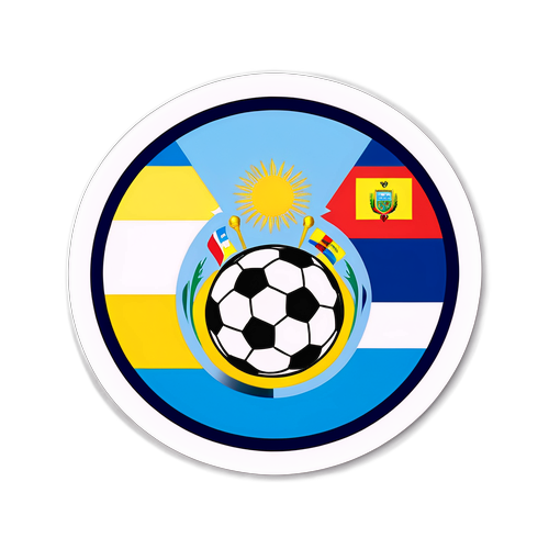 Sticker del partido entre Argentina y Ecuador