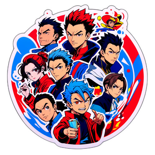 津田健次郎のキャラクターコラージュ