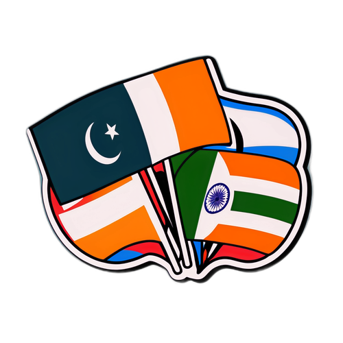 Sticker Cuộc Đối Đầu Ấn Độ vs Pakistan