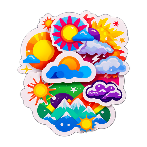 Letupan Warna Melambangkan Cuaca