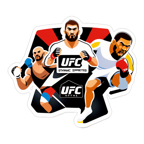 Dynamiczne naklejki sportowe UFC