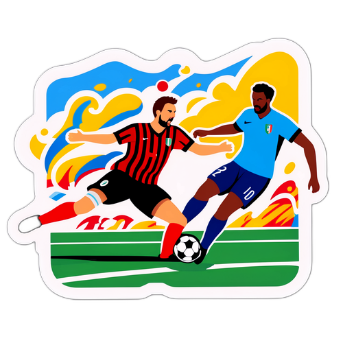 En dramatisk fotbollsmatchscen