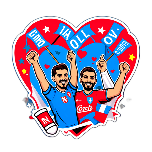 Vintage-sticker af Napoli-supportere
