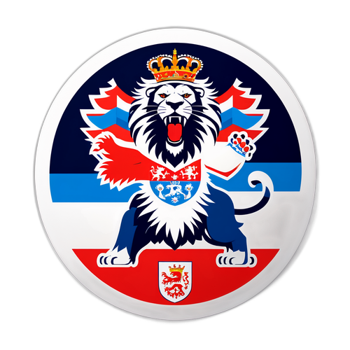 עיצוב מדבקה אנרגטי 'אנגליה נגד סרביה'