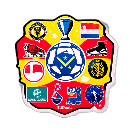 Граффити-стикер о Лиге Европы