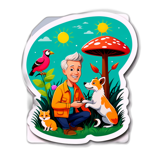 Ken Kern e gli Animali nel Giardino Naturale