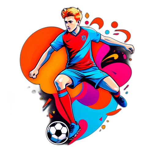 Styliseret portræt af Luke Littler