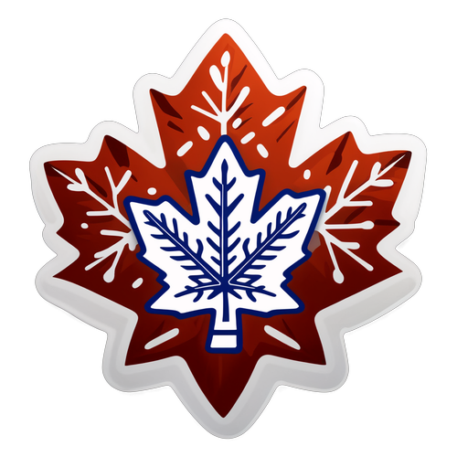 Toronto Maple Leafs Winter Sticker