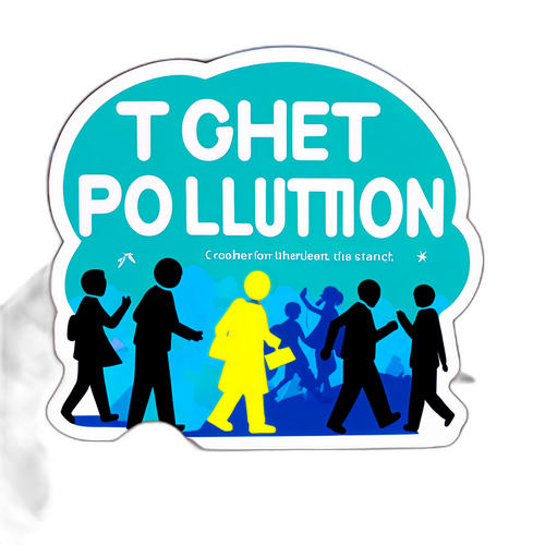 สติกเกอร์เพื่อความร่วมมือในการต่อต้านมลพิษ