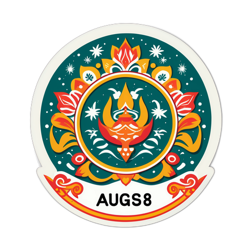 Stiker Kalender Jawa Agustus 2025