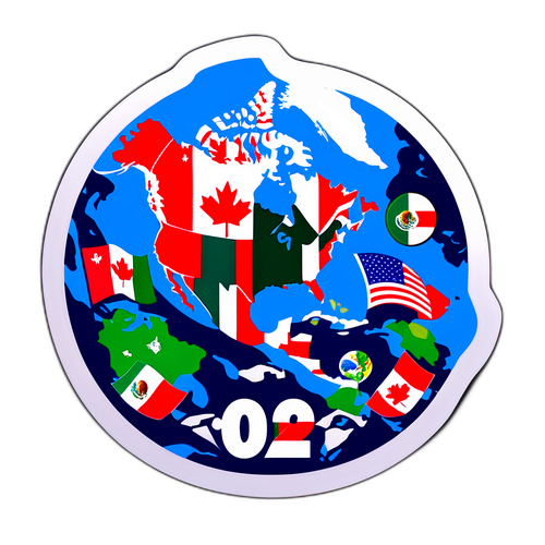 Illustration moderne de la Coupe du Monde 2026