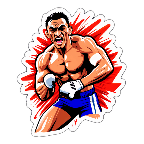 Наклейка Тони Фергюсона в спортивном поединке