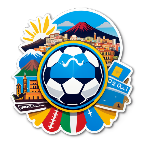 Sticker ya Ushindi wa Soka wa Napoli