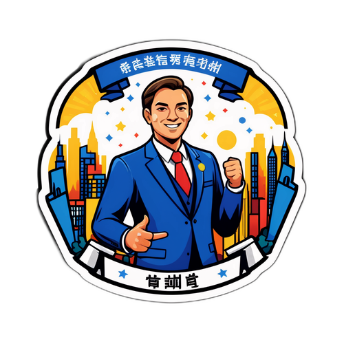 强国之最强镇书记贴纸