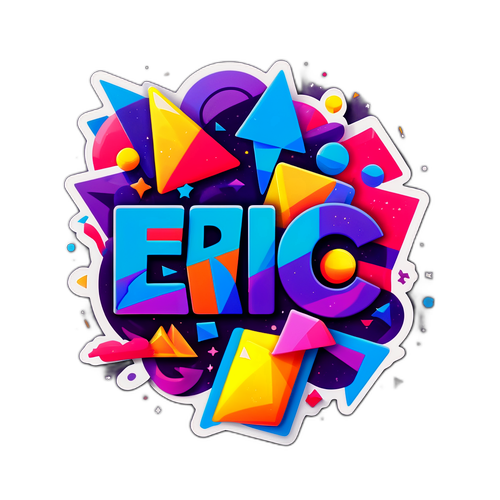 Bold na Sticker na may Pangalan na 'Eric'