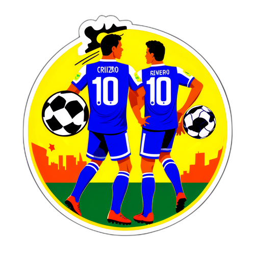 Stiker Pertandingan Dramatis antara Cruzeiro dan Corinthians