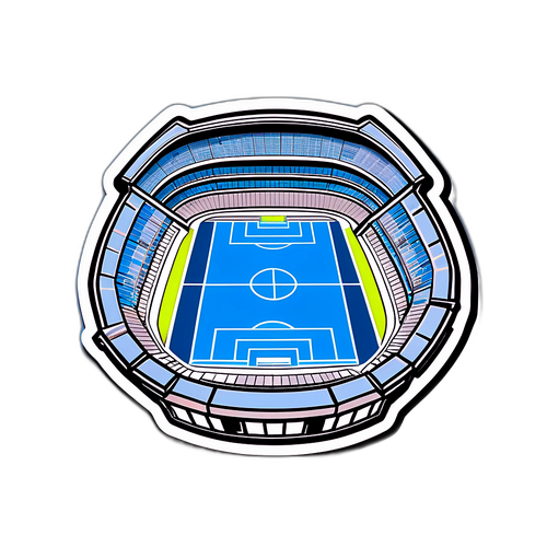 สติกเกอร์ลาซิโอที่แสดงถึงสนามกีฬาที่เต็มไปด้วยแฟนๆ