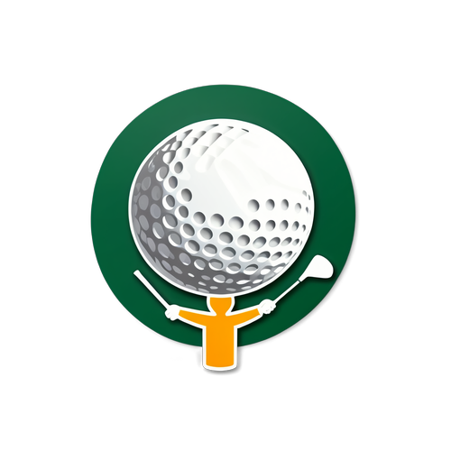 LPGA 응원하는 골프공과 클럽 장면