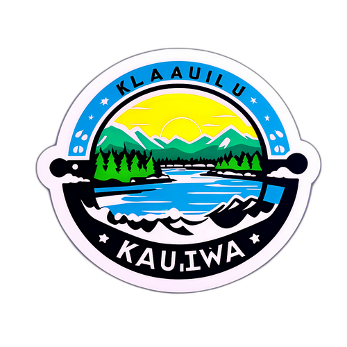 Kaleva-lehden ikoninen logo Oulun kauniissa maisemassa