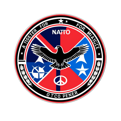 Militärklistermärke med NATO-tema