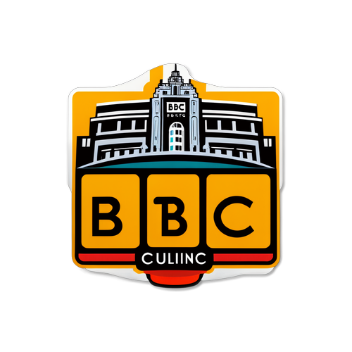 BBC logó sticker
